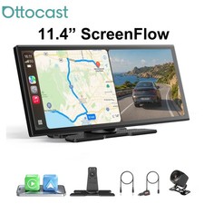 11.4'' OttoScreen Wireless Carplay Android 12 TouchScreen Netflix w/Rear Camera picture