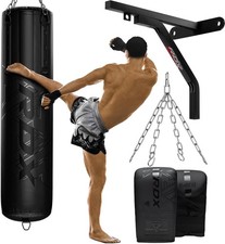 Punching Bag by RDX, MMA 4pc Filled Boxing Bag, Anti Swing Kickboxing Adult Set picture