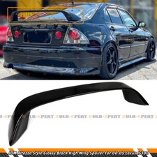FOR 00-05 LEXUS IS300 SEDAN JDM ALTEZZA STYLE GLOSS BLK HIGH WING TRUNK SPOILER picture
