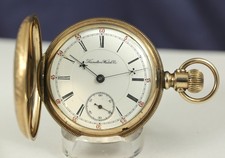 18s Hamilton 933 SN# 1078 modified to 17j~Rare Tension Regulator, NICE HUNTING C picture