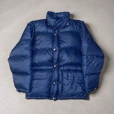 VTG 70s 80s The North Face Down Jacket Men's Size S Brown Label Berkeley Era USA picture