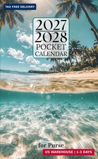 Pocket Calendar 2027-2028 for Purse: Small 2-Year Monthly Planner from January 2 picture
