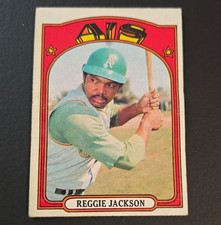 Topps 1972 Reggie Jackson Oakland Athletics #435 MLB Baseball Trading Card picture
