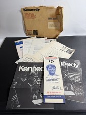 Vintage 1968 Robert F. Kennedy RFK Presidential Campaign Lot Pamphlets Envelope picture