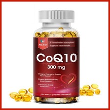 120 Capsules CoQ 10 Coenzyme Q10 Vegan Softgel 300mg Cardiovascular Heart Health picture
