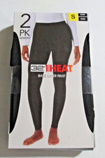 32 Degrees 2 Pack Heat Base Layer Women's Pants  -  Black Small (27-28) picture