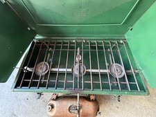 Coleman 426B Instant Lighting 3-Burner Gas Camp Stove Green Portable w/ Box. picture