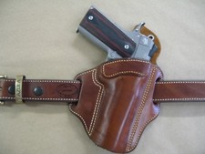Azula Leather OWB 2 Slot Pancake Belt Holster CCW For.. Choose Color & Gun - 1 picture