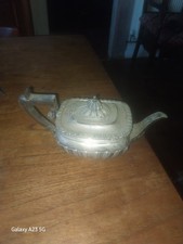 solid silver teapot crichton bros old bond street 13 oz picture