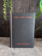 Gold Coast Customs Edith Sitwell 1929 Duckworth 1st Ed Signed DJ picture