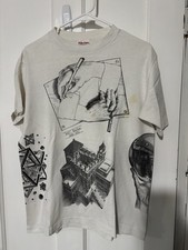Mc Escher All Over Print Shirt  Size Medium picture