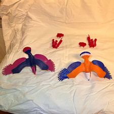 Vintage 1983 MOTU Zoar & Screeech Birds Mattel He-Man Masters Universe Armor picture