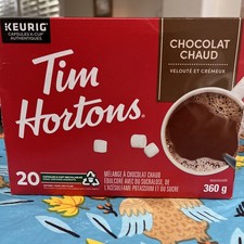 TIM HORTONS HOT CHOCOLATE ☕ Single Serve KEURIG Certified K-CUP Pods 20 Count picture