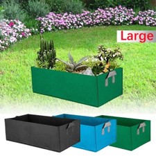 24x12x8in Planting Grow Bag Fabric Raised Flower Bed Garden Vegetable Planter US picture
