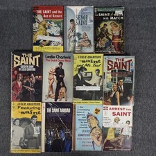 Leslie Charteris The Saint 11 Book Lot Vintage Paperback Simon Templar Mystery picture