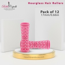 12 Pcs Mini Pink Natural Hair Rollers Unisex Hair Curlers- Fast Dry Rollers For  picture