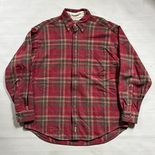 Vintage Woolrich Buffalo Plaid Button Down Flannel Shirt Mens Size Large Wool picture