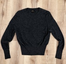 Quince 100% Mongolian Cashmere Sweater Women’s M Heather Charcoal Crewneck picture