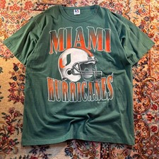 vintage Miami hurricane single stitch tee shirt reprint unisex AN58049 picture