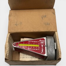 Vintage Tric-Kee Magnetic Tri-Ang-U-Liner 76-B Camber Caster Gauge w/ Box Manual picture