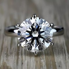 7.50 Ct White Diamond Ring in 925 Silver Elegant Jewelry for Mom's Gift picture