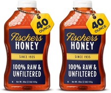 Fischer’s 100% Pure, Raw & Unfiltered Honey – 40 Ounce (Pack of 2) picture