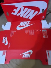 Lot of 25 Empty Nike Shoe Boxes Kids Women’s Men’s Mixed Sizes Red Orange Tan picture