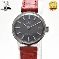 Vintage 1973 [Exc+4] OMEGA Geneve 20mm 511.0451 Manual Black Dial Women's Watch picture
