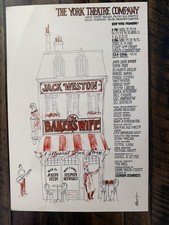Bakerβs Wife 1985 York Theatre Stephen Schwartz Jack Weston Poster Window Card picture