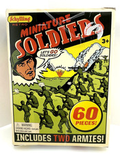 VINTAGE Schylling Retro Miniature Plastic Soldiers (60) picture