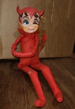 Vintage 1968 KAMAR, Winking RED DEVIL elf, Sitting or Hanging Design picture