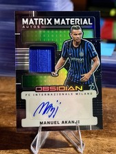 Manuel Akanji 2025-26 Panini Obsidian Matrix Material Patch Auto /89 picture
