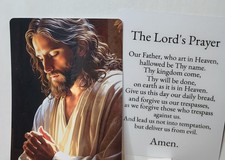 THE LORD'S PRAYER - Laminated – Set of 25 Holy Prayer Cards picture