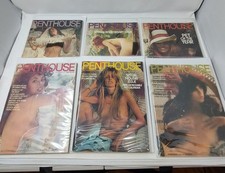 Lot of 6 1973-1974 Penthouse Adult Magazines Playboy Vintage Mens Adult Mags VGC picture