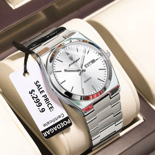 Luxury Men's Waterproof Watch Stainless Steel Luminous Day Date picture