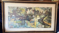 Olivier Foss 'Remoque sur la Sein ' Signed 24