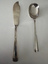 Vintage Westmoreland John & Priscilla Solid Sterling Sugar Spoon & Knife Set 71g picture