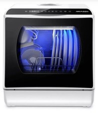AIRMSEN Portable Countertop Dishwasher 5L Tank 5 Programs Air Dry Model TDQR03 picture