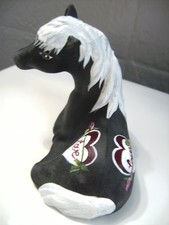 FENTON - ANN FENTON (HP)  2014 BLACK SATIN/MATTE PONY, HORSE - STUNNING picture