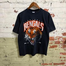 Rare vintage 1991 Cincinnati bengals realism Salem sportswear tiger t shirt sz L picture