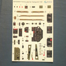 Quinta Studio QD32004 1:32 P-51D (Late) 3D Effect Matte Decal Set picture