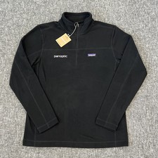Patagonia Micro D Fleece Pullover Size Medium (M) Black Company Logo New w/ Tags picture