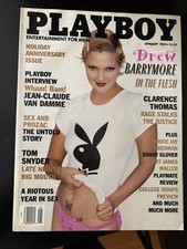 Vintage Playboy Magazine January 1995 Drew Barrymore 95 Single Issue Special Ed picture