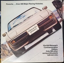 1981 Porsche 924 Weissach Commemorative Edition Brochure / Folder USA Edition picture