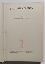 Oliver La Farge - Laughing Boy - Houghton Mifflin, Cambridge, 1929 - True First picture