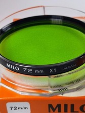 Professional 72mm Multi Coated Green X1 X 1 Glass Lens Filter Japan E-72 Milo MC picture