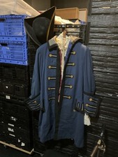 Antique Theatrical Costume Set, Colonial Napoleonic Coat Hat Vest picture