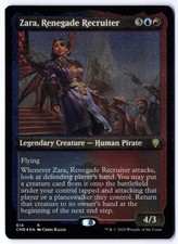 Zara, Renegade Recruiter (Foil Etched) CMR 614 Magic: The Gathering R NM picture