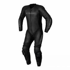 NEW MEN'S RACING 1 PIECE MOTORCYCLE MOTO GP BIKER LEATHER SUIT picture