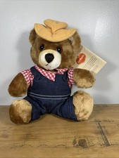 Vintage 1983 Del Monte Brawny Bear Plush Cowboy Stuffed Animal Dakin Tags picture